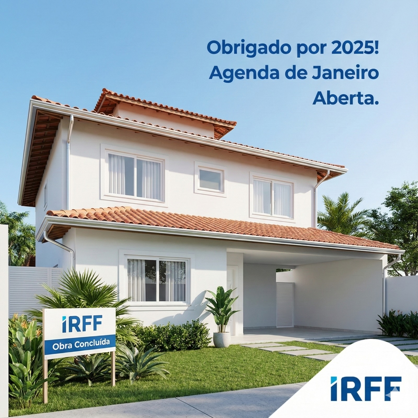 Foi um 2025 de muito trabalho, alvenaria levantada, telhados protegidos e clientes satisfeitos