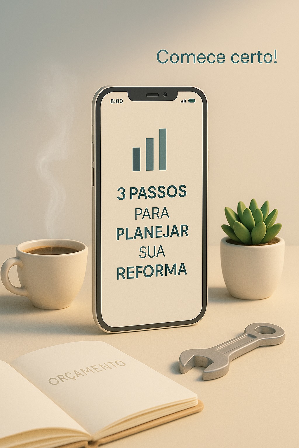 Bom dia! Que tal começar o dia com uma dica rápida para sua reforma?